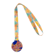 Picture of CUSTOM MEDAL in Clear Transparent Blue