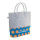 Picture of CUSTOM RPET SHOPPER TOTE BAG in White