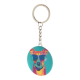 Picture of PIN BUTTON KEYRING in White