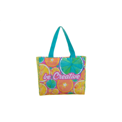 Picture of CUSTOM SHOPPER TOTE BAG in White