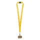 Picture of CUSTOM RPET MOBILE PHONE HOLDER LANYARD in White