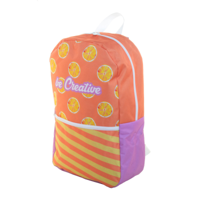 Picture of CUSTOM RPET BACKPACK RUCKSACK in White