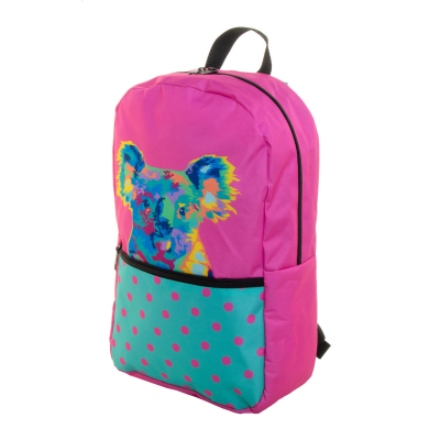 Picture of CUSTOM RPET BACKPACK RUCKSACK in Black