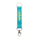 Picture of CUSTOM RPET KEYRING in White