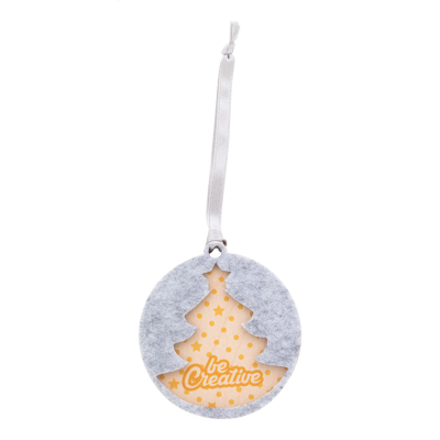 Picture of CHRISTMAS TREE ORNAMENT, CHRISTMAS TREE in Grey