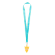 Picture of CUSTOM RPET MOBILE PHONE HOLDER LANYARD in White