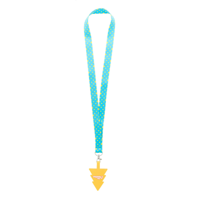 Picture of CUSTOM RPET MOBILE PHONE HOLDER LANYARD in White