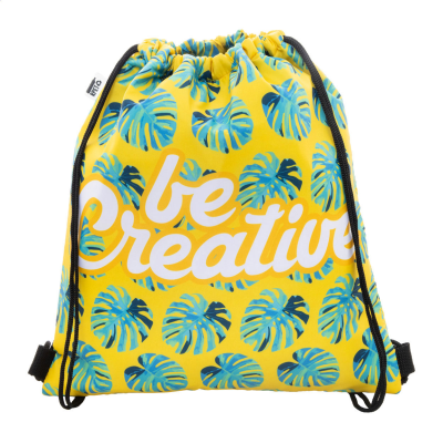Picture of CUSTOM COOLER DRAWSTRING BAG in Black.