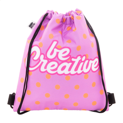 Picture of CUSTOM COOLER DRAWSTRING BAG FOR CHILDRENS in Black.