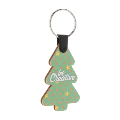 Picture of CUSTOM CHRISTMAS KEYRING, CHRISTMAS TREE in Natural