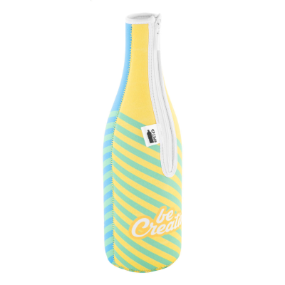 Picture of RPET WINE WINE BOTTLE COOLER in White