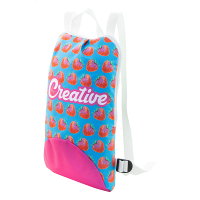 Picture of CUSTOM RPET BACKPACK RUCKSACK in White.