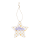 Picture of CUSTOM SEEDS PAPER CHRISTMAR TREE ORNAMENT, STAR in Natural