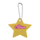 Picture of CUSTOM CHRISTMAS KEYRING, STAR in White