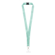 Picture of CUSTOM RPET MOBILE PHONE HOLDER LANYARD in White