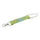 CUSTOM RPET KEYRING in Silver image 2