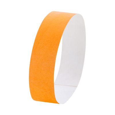 Picture of TYVEK WRISTBANDS (10 PCS) in Orange.