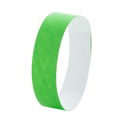 Picture of TYVEK WRISTBANDS (10 PCS) in Green.