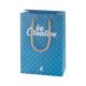 Picture of CUSTOM MADE PAPER SHOPPER TOTE BAG, SMALL in White