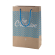 Picture of CUSTOM MADE PAPER SHOPPER TOTE BAG, MEDIUM in White