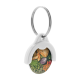 Picture of TROLLEY COIN KEYRING in White