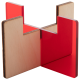 Picture of CANDLE HOLDER in Clear Transparent Red