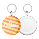 Picture of PIN BUTTON KEYRING in White