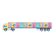 Picture of 30 CM RULER, TRUCK in White