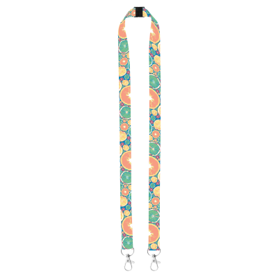 Picture of CUSTOM SUBLIMATION LANYARD in White