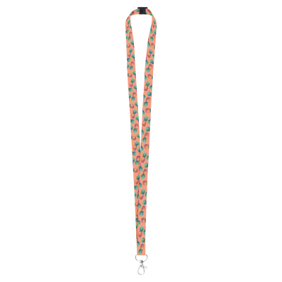 Picture of CUSTOM SUBLIMATION LANYARD in White