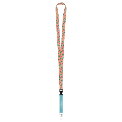 Picture of CUSTOM SUBLIMATION LANYARD in White