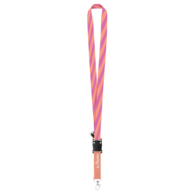 Picture of CUSTOM SUBLIMATION LANYARD in White.