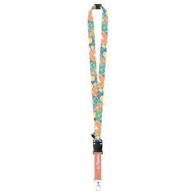 Picture of CUSTOM SUBLIMATION LANYARD in White.