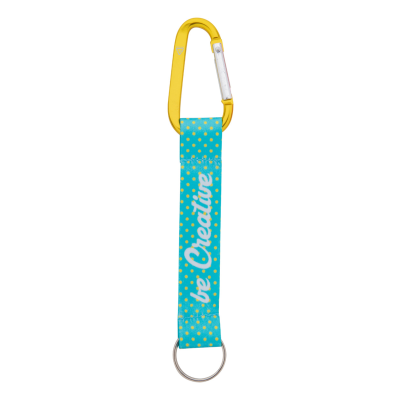 Picture of CUSTOM KEYRING in Yellow.
