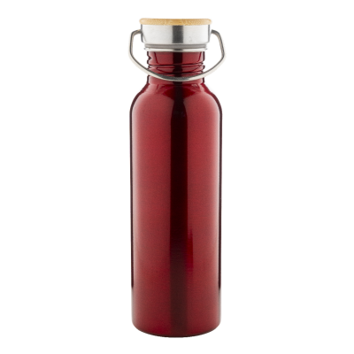 Picture of STAINLESS STEEL METAL BOTTLE in Red