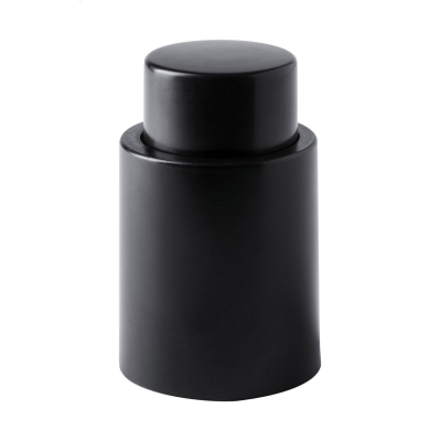 Picture of WINE BOTTLE STOPPER in Black.