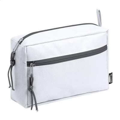 Picture of RPET COSMETICS BAG in White.