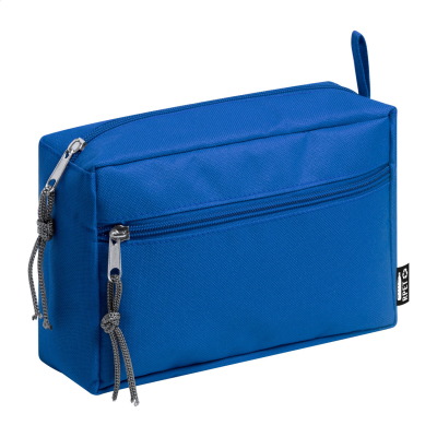Picture of RPET COSMETICS BAG in Blue.