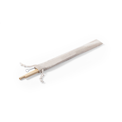 Picture of BAMBOO STRAW SET in Natural
