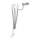 Picture of KEYRING USB CHARGER CABLE in Grey