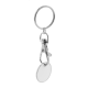Picture of TROLLEY COIN KEYRING in White