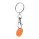Picture of TROLLEY COIN KEYRING in Orange