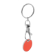 Picture of TROLLEY COIN KEYRING in Red