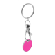 Picture of TROLLEY COIN KEYRING in Pink