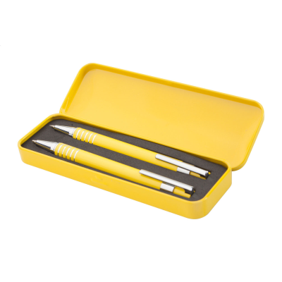 Picture of PEN AND PENCIL SET in Yellow