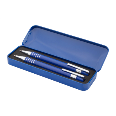 Picture of PEN AND PENCIL SET in Blue