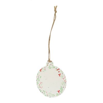 Picture of CHRISTMAS TREE ORNAMENT, BALL in Natural.