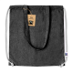Picture of FAIRTRADE DRAWSTRING BAG in Black