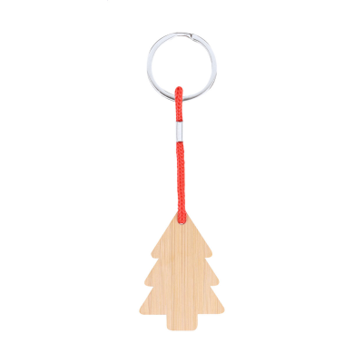 Picture of CHRISTMAS KEYRING, TREE in Natural.