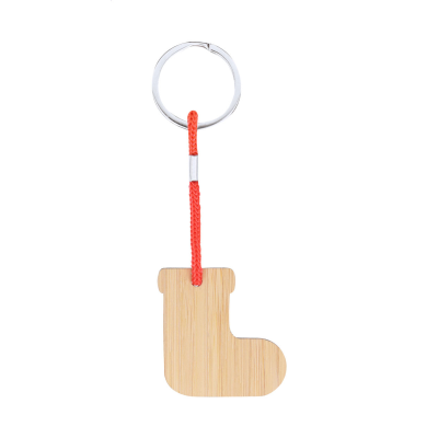 Picture of CHRISTMAS KEYRING, CHRISTMAS STOCKING in Natural.